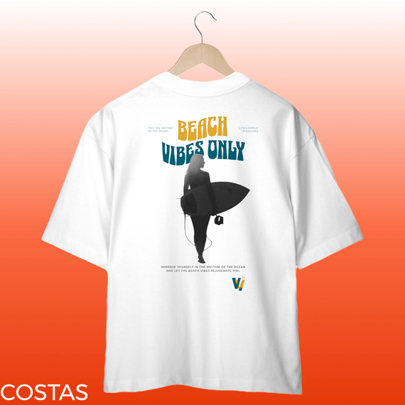 camisa oversized beach vibes only