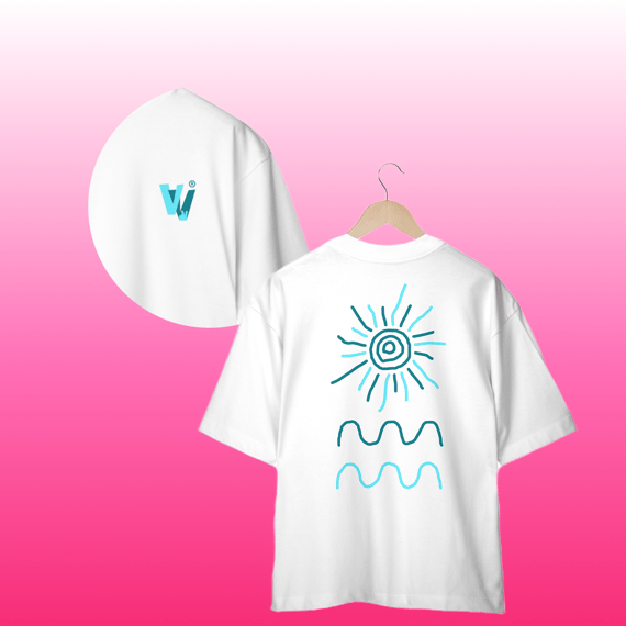 camisa oversized sol & mar