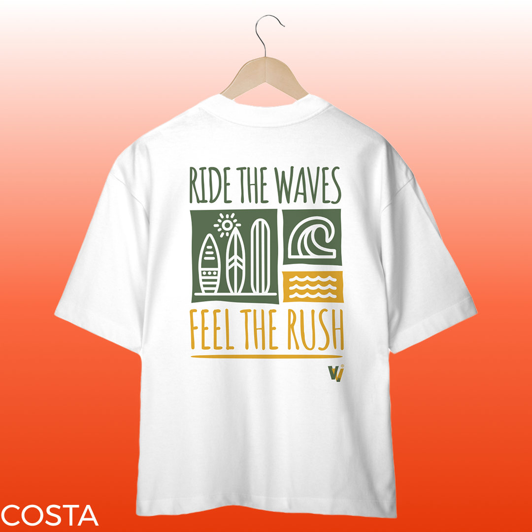 Nome do produto: camisa oversized ride the waves