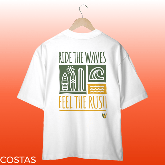 camisa oversized ride the waves