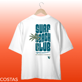 camisa oversized surf beach club