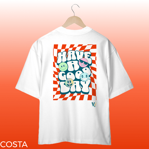 camisa oversized have a good day