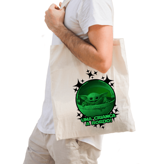 Eco Bag Grande PAI NERD - BABY YODA