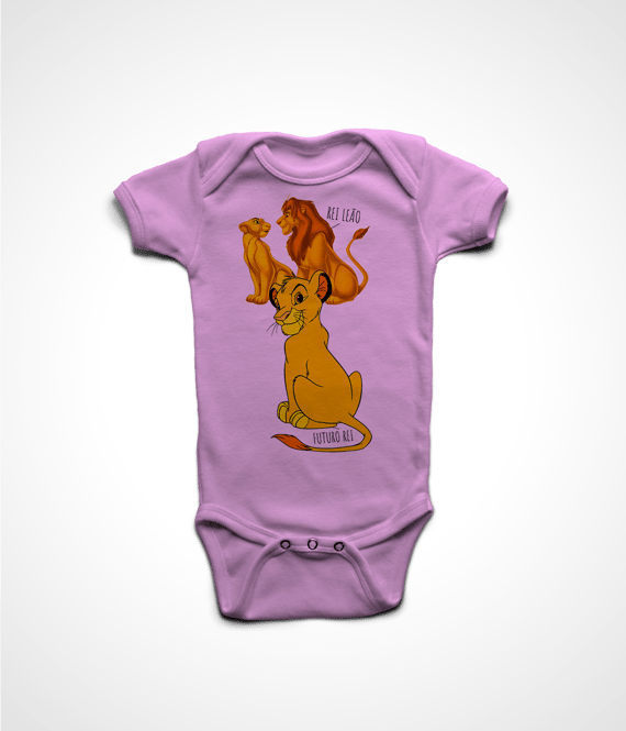 Body Infantil PAI NERD - REI LEÃO
