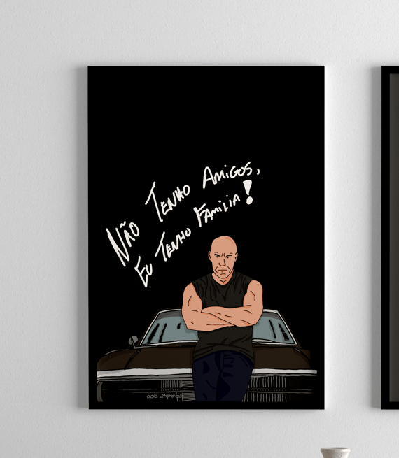 Poster Retrato VELOZES E FURIOSOS - CINECLUBE
