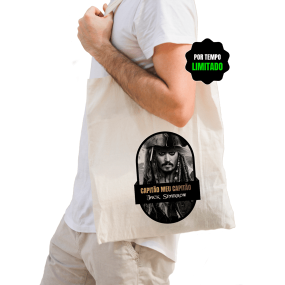Eco Bag Grande VI NA TELINHA - PIRATAS DO CARIBE