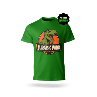 Nome do produtoT-Shirt Plus Size VI NA TELINHA - JURASSIC PARK