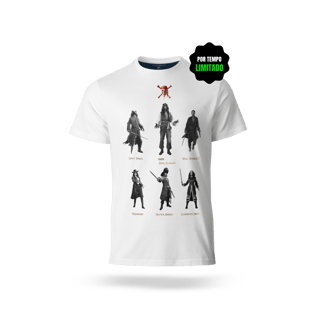 T-Shirt Plus Size NA TELINHA - PIRATAS DO CARIBE