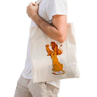 Nome do produtoEco Bag Grande PAI NERD - REI LEÃO