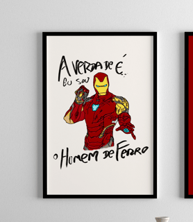 Poster Retrato HOMEM DE FERRO - CINECLUBE
