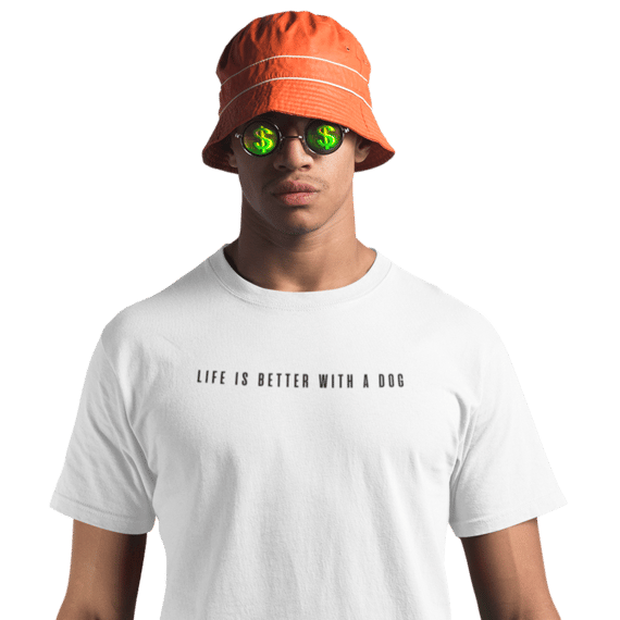 Camiseta Basic [Life is Better with a Dog]