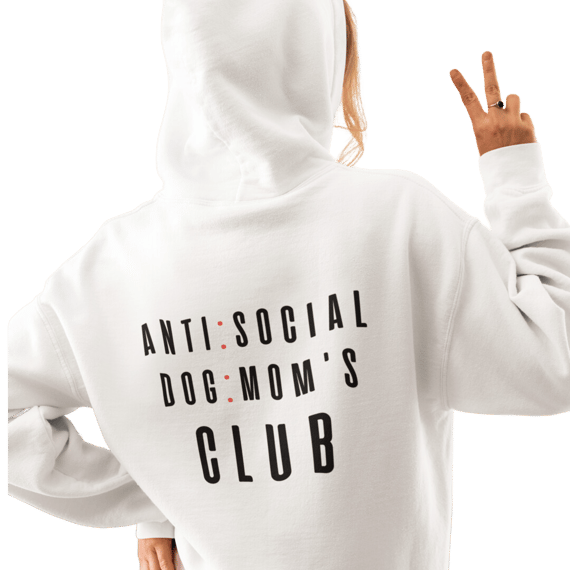 Moleton Zipper [Anti Social Dog Mom]