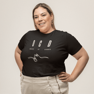 Camiseta Plus Size [OCD Obssesive Cat Disorder]