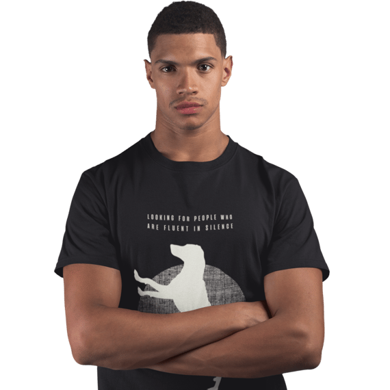 Camiseta Pima [Looking for People who are fluent in silence]