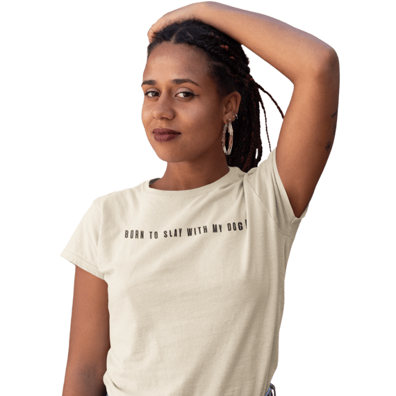 Camiseta Pima [Born to Slay with my Dog]
