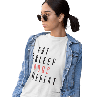 Camiseta Pima [Eat Sleep Dogs Repeat]