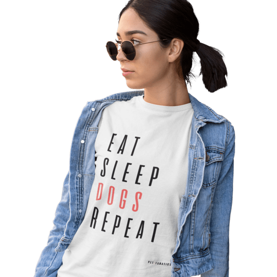 Camiseta Pima [Eat Sleep Dogs Repeat]