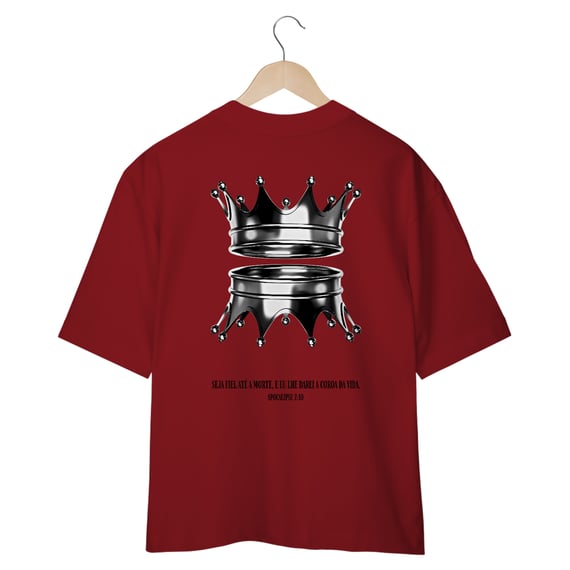 Camiseta Oversized Coroa Horizontal