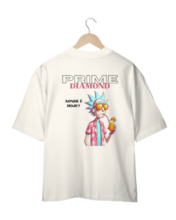 Camiseta Oversized Night Club Cor Off-White