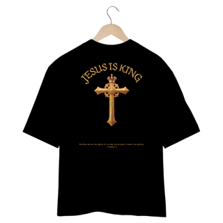 Nome do produto Camiseta Oversized Preta Jesus Is King