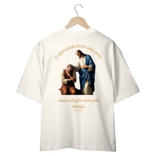 Nome do produto Camiseta Oversized Alegria pela Manhã Geometrica