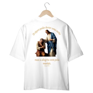 Nome do produto Camiseta Oversized Alegria pela Manhã Geometrica