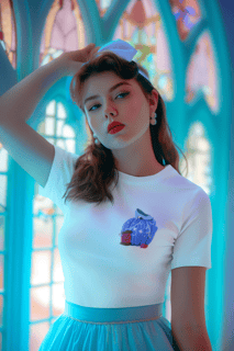 Nome do produtoCamiseta Princesa Cinderela - Estampa Exclusiva Geek | 100% Algodão | CVS