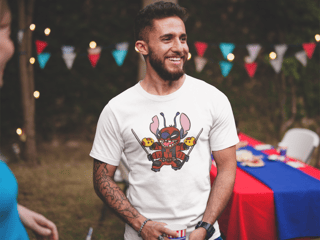 Nome do produtoCamiseta Stitchpool – Estampa Exclusiva Geek | 100% Algodão - CVS