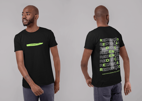 Camiseta Redenção - Romanos 3:24 | Justificados pela Graça