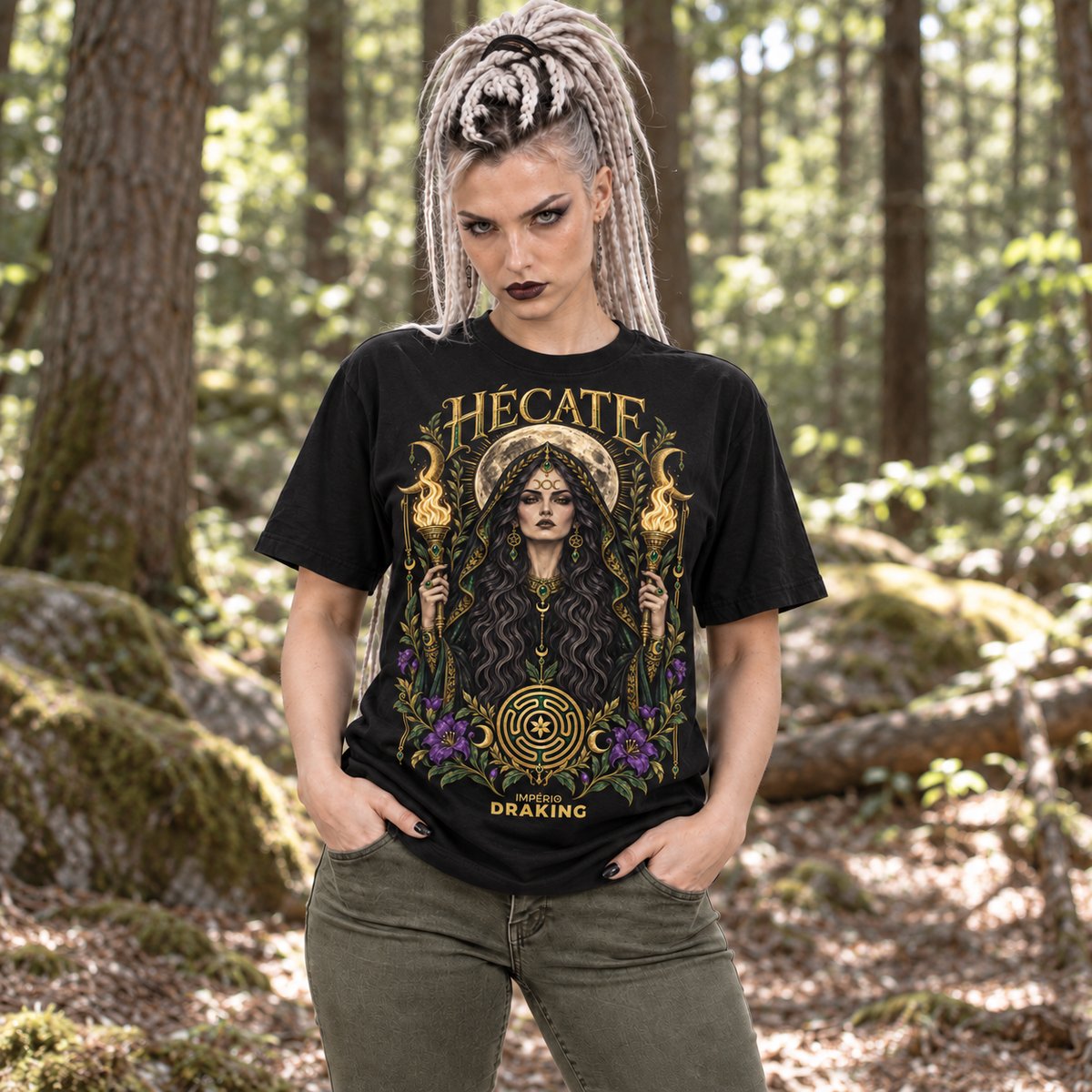 Nome do produto: Camiseta Deusa Hécate 3 (Unissex)