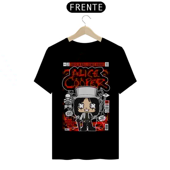 Camiseta - Pop Art - Alice Cooper