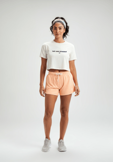 Cropped hot & stressed azul