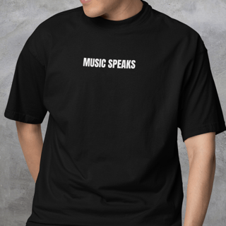 Nome do produto Music Speaks Oversized