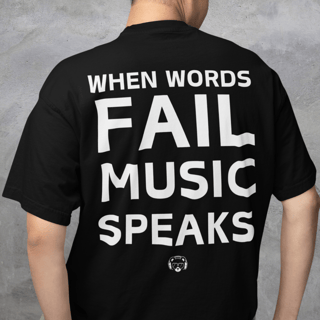 Nome do produto Music Speaks Oversized