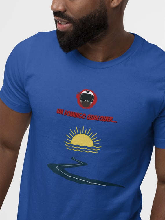 Um domingo qualquer - Collab Lá e de Moto Outra Vez - Unissex, 100% Algodão