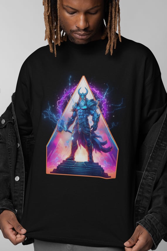 Cyberpast: Norse II - Unissex, 100% Algodão, Oversized
