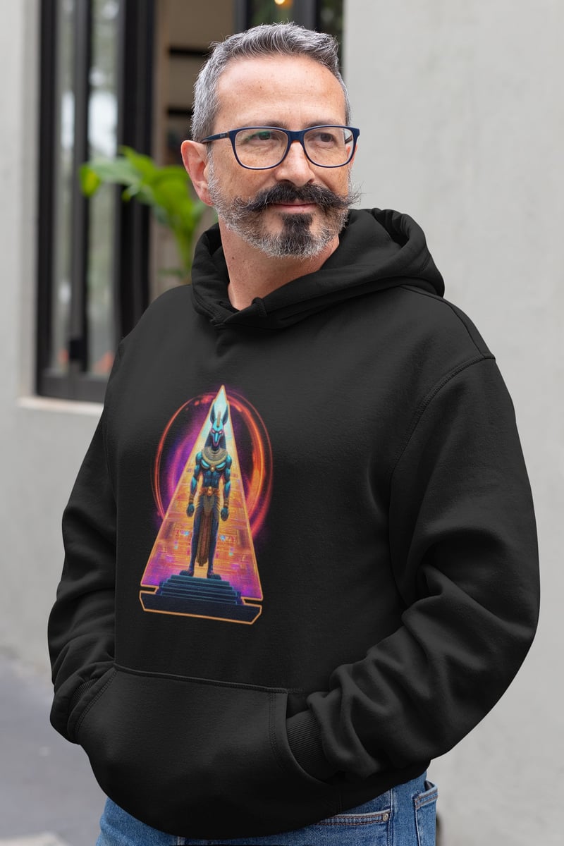 Nome do produto: Cyberpast: Egypt II - Unissex, 100% Algodão, Moletom Canguru
