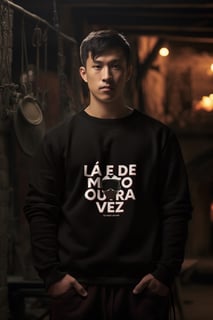 Nome do produto Lá e de Moto Outra Vez Logo - Collab  Lá e de Moto Outra Vez  - Unissex, Moletom Fechado