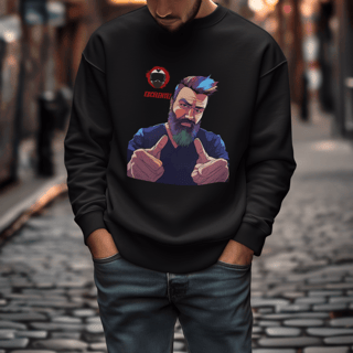 Nome do produto Excelente - Collab Lá e de Moto Outra Vez - Unissex, 100% Algodão, Moletom Fechado