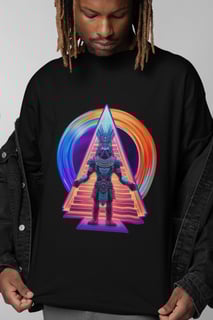 Cyberpast Oversized: Aztec - Unissex, 100% Algodão