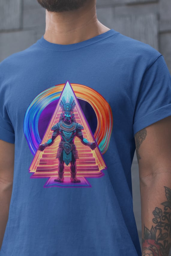 Cyberpast: Aztec - Unissex, 100% Algodão