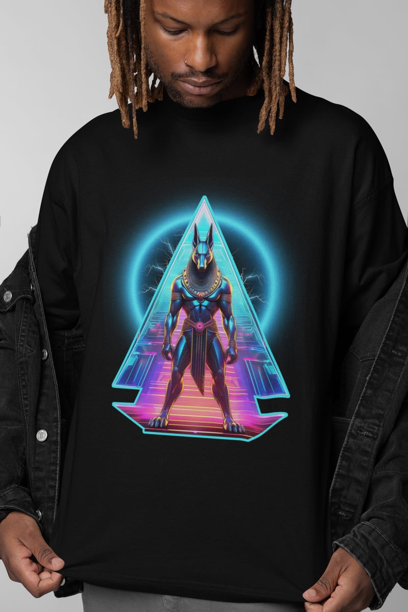 Nome do produto: Cyberpast: Egypt - Unissex, 100% Algodão, Oversized