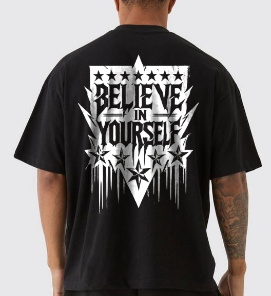 OVERSIZED BELIEVE IN YOURSELF