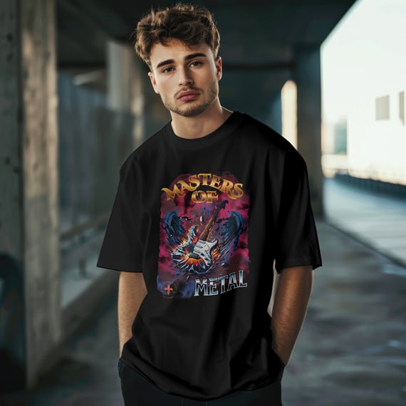 Camiseta Oversized Masters of Metal