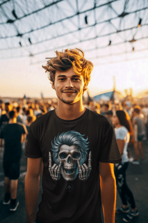 Nome do produto T-shirt Quality Caveira Rock