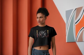 Nome do produto Cropped Heavy Metal Flames