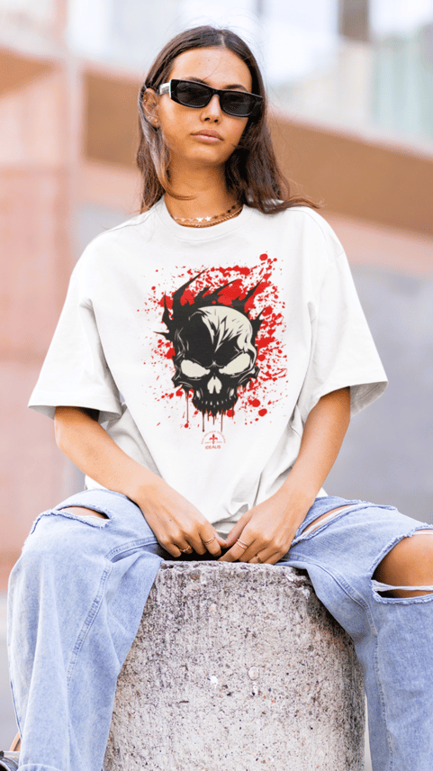 Camiseta Oversized Caveira Renegada