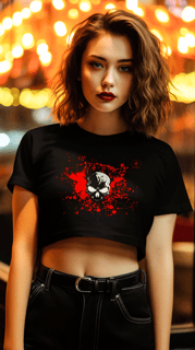 Nome do produto Cropped Caveira Renegada