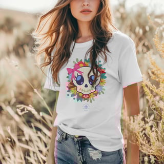 Nome do produto T-shirt Prime Caveira Kawaii
