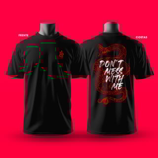 Nome do produto don't mess with me - Oversized